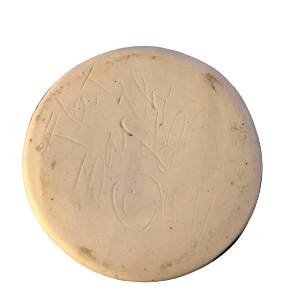 Flat Earth. Art Pottery Votive Candle holder - Picture 2 of 4